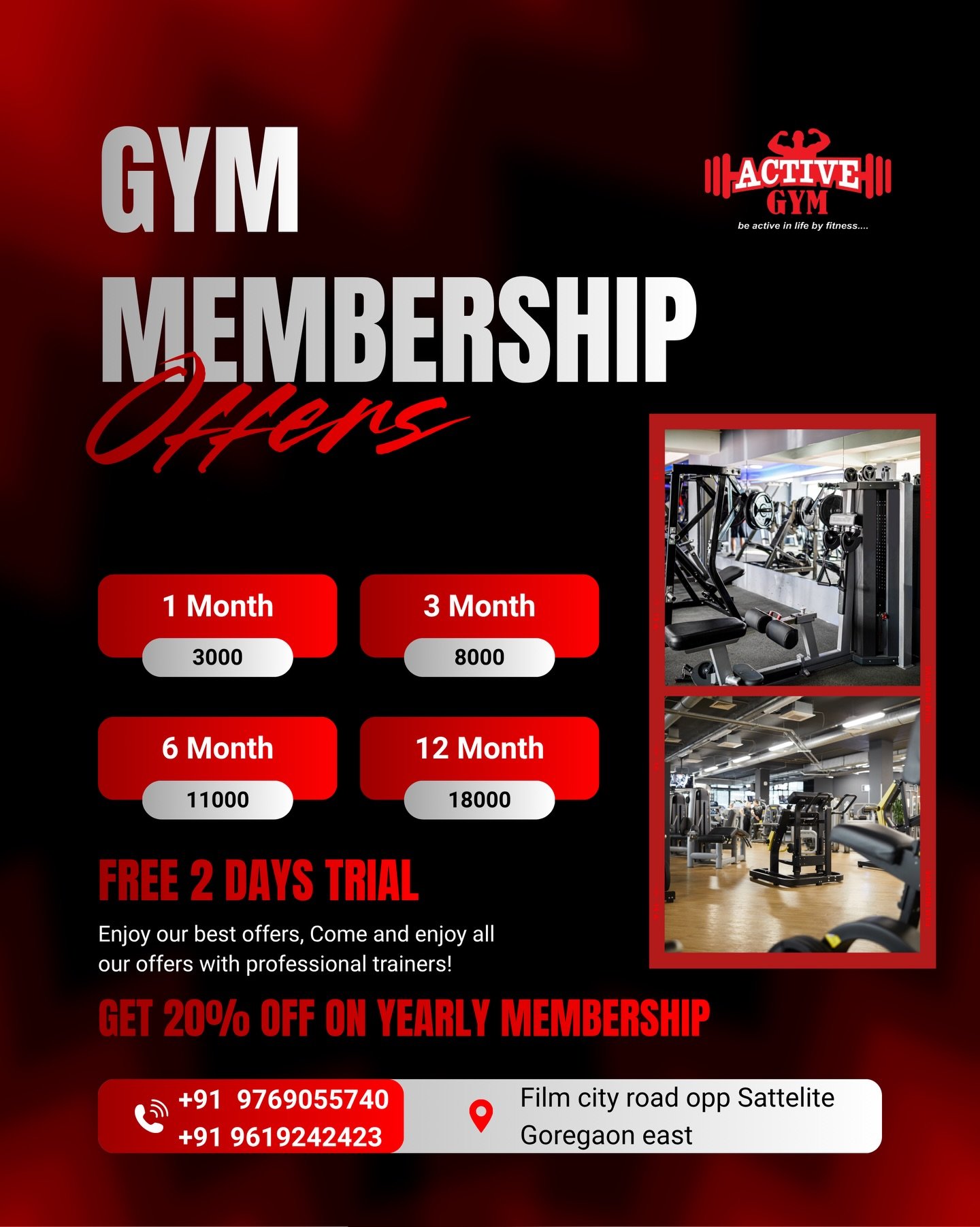 Active Gym Membership Offers